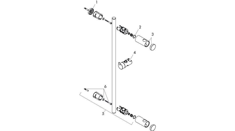 hansgrohe HG Brausestange UNICA RENO 720mm chrom