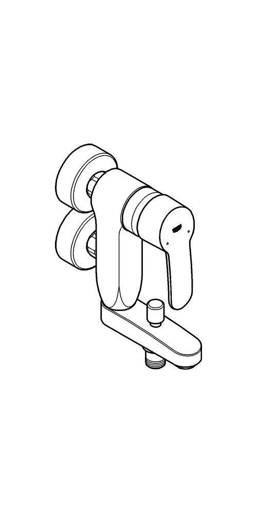 GROHE EH-Wannenb EUROSTYLE C VERTICA 1/2Zoll chr