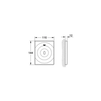 GROHE Infrarot-Elektronik TECTRON SURF f Urinal 6 V Batt chr chrom GROHE Infrarot-Elektronik TECTRON SURF f Urinal 6 V Batt chr chrom