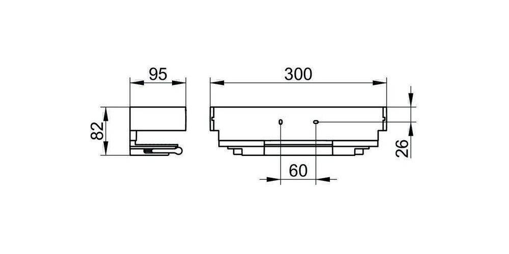 KEUCO Duschkorb EDITION 11 silber-eloxiert verchromt verchromt