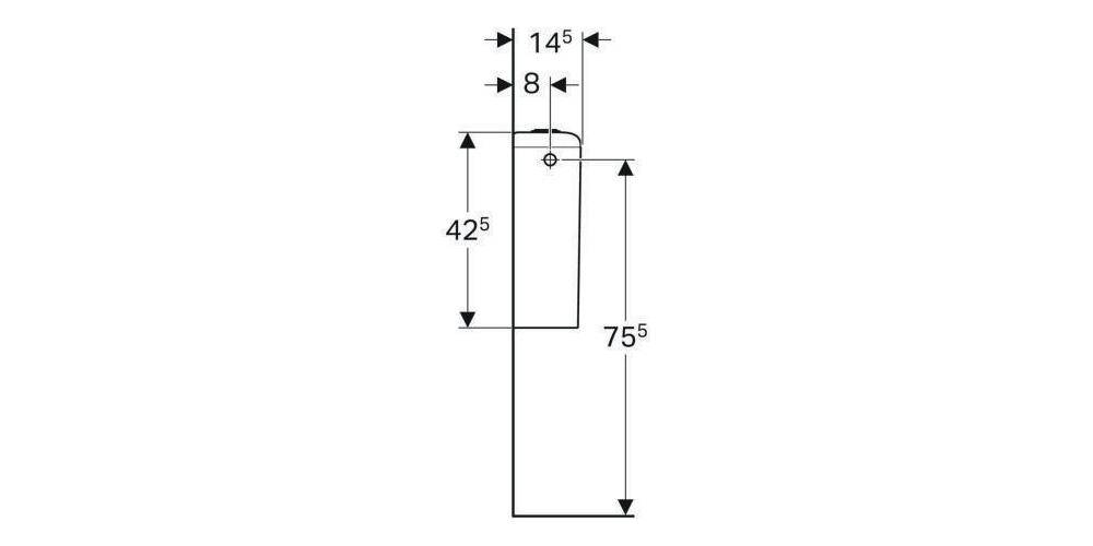 Geberit Keramik-Spülkasten iCon Wasseranschluss seitlich weiß