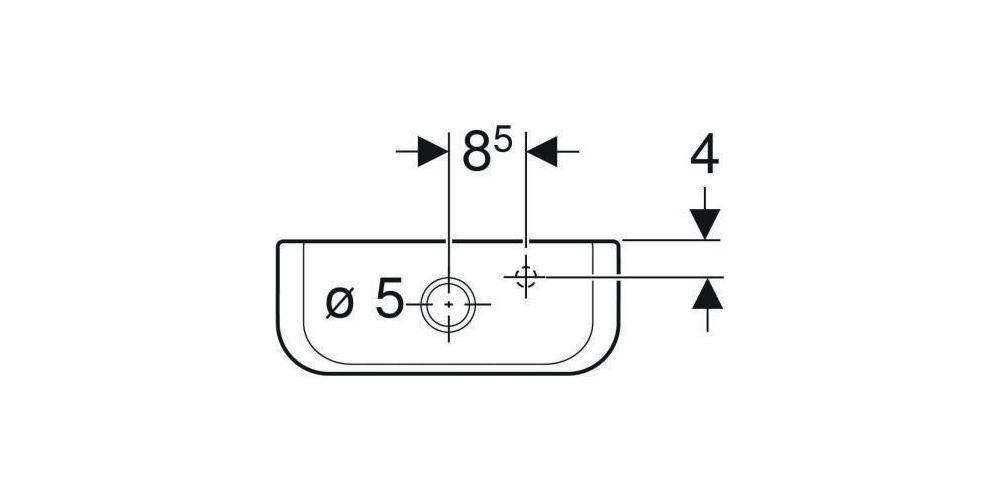 Geberit Keramik-Spülkasten iCon Wasseranschluss seitlich weiß