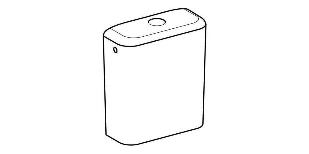 Geberit Keramik-Spülkasten iCon Wasseranschluss seitlich weiß