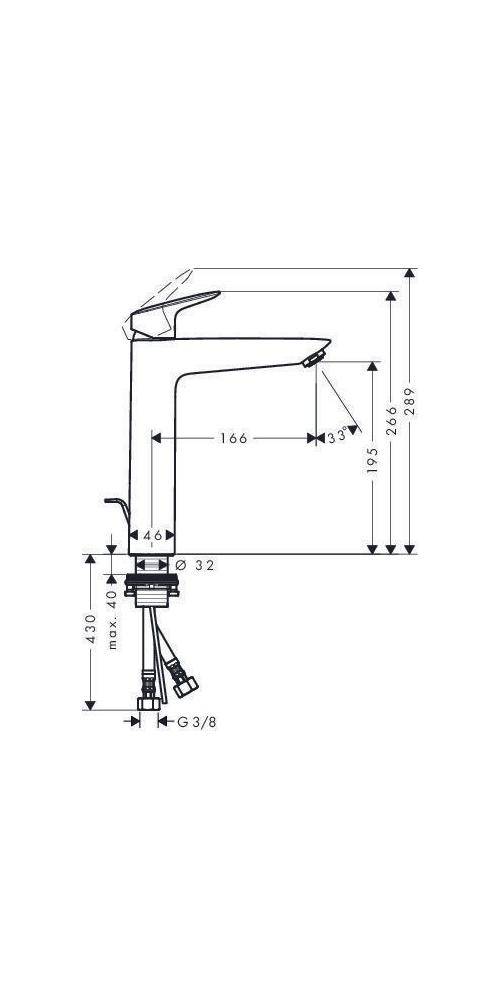 hansgrohe HG Einhebel-Waschtischmischer 190 LOGIS DN 15 m ZAG G 1