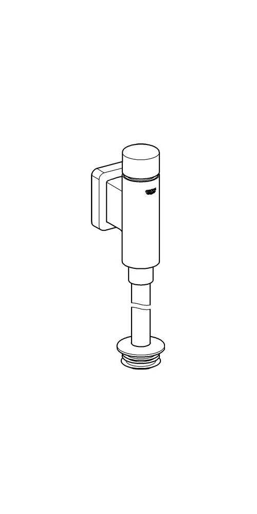 GROHE Urinal-Druckspüler f Urinal 1/2Zoll o Vorabsperrung chr chrom