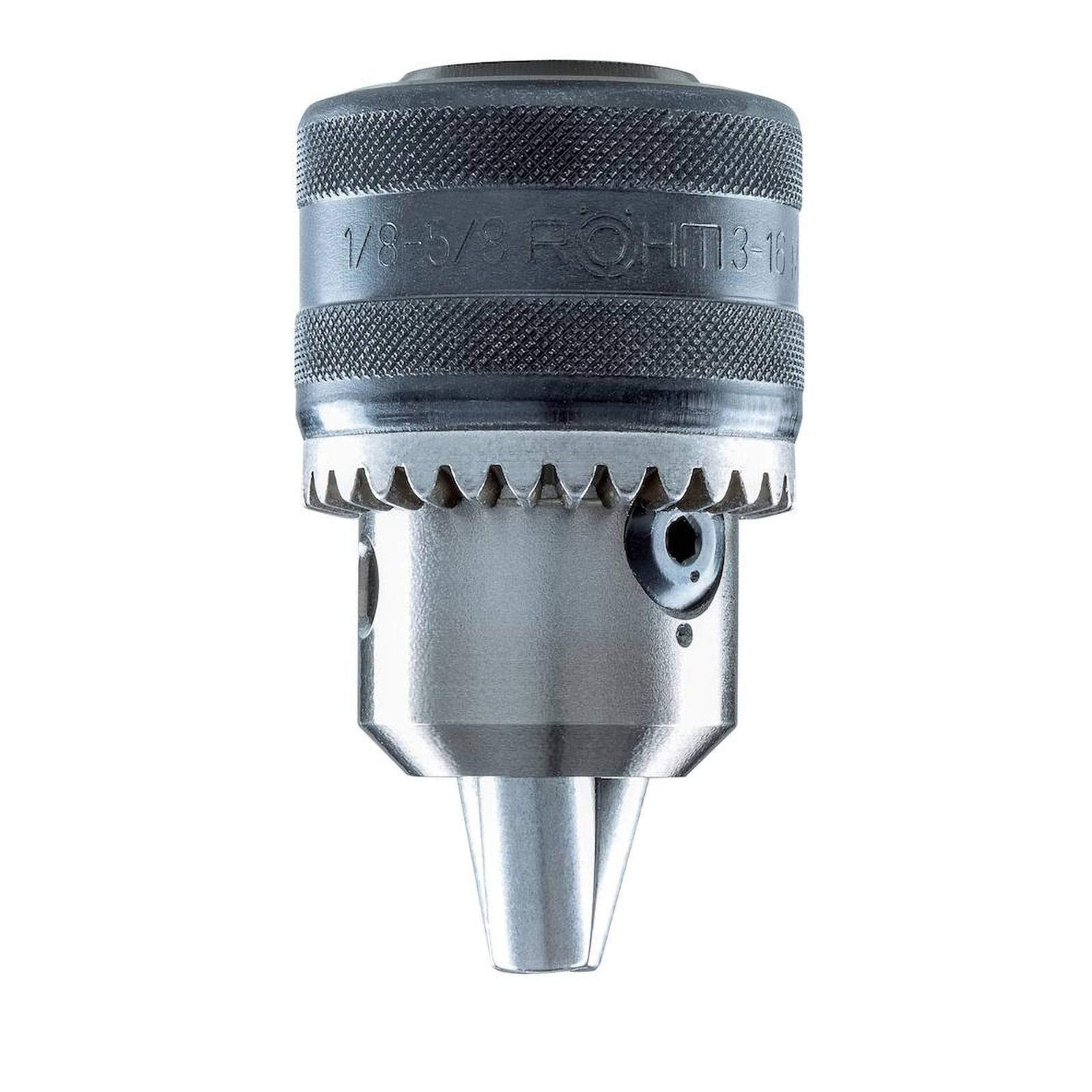 Bohrfutter aus Metall mit strukturierter Grifffläche und eingravierte Messskalen, das seine Funktionalität und präzise Ingenieurskunst zeigt.