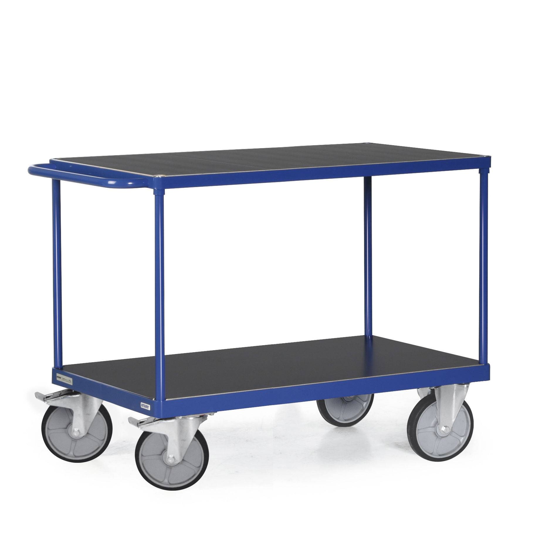 Protaurus Tischwagen F600 mit 2 Ladeflächen und Schiebegriff 600kg Tragkraft 1200x800mm
