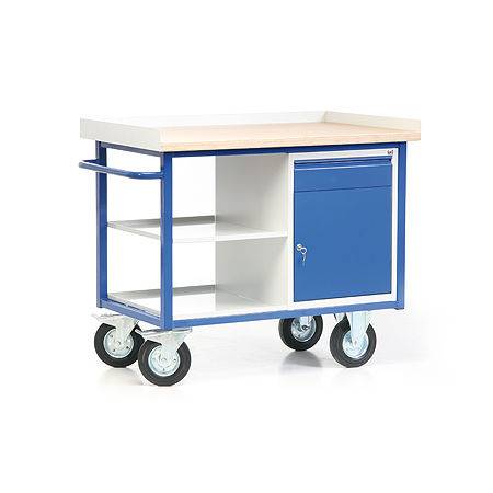 PROTAURUS Werkbank 1130x690x940mm 1 Schrank 1 Schublade 2 Ablagen