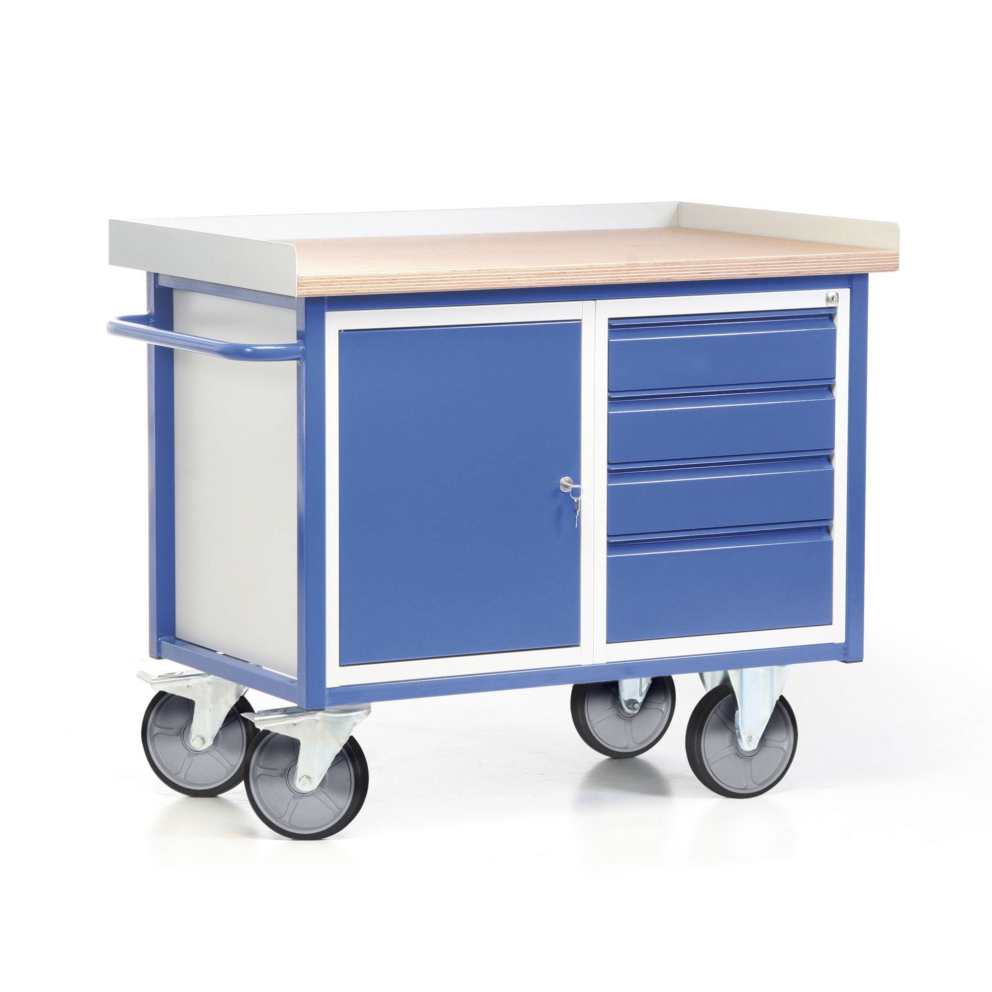 PROTAURUS Werkbank 1130x690x940mm 1 Schrank mit Einlegeböden 4