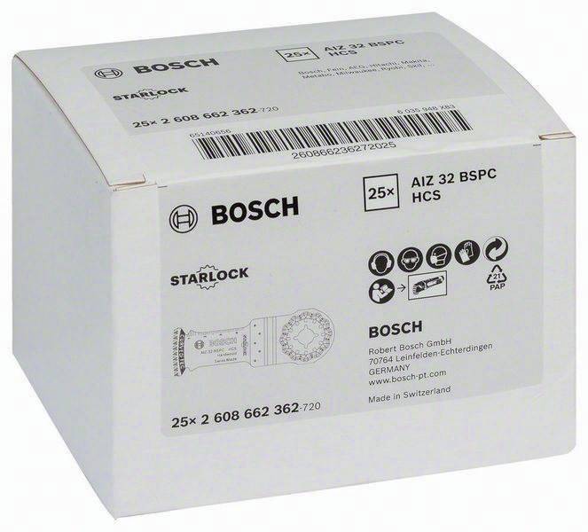 Tauchsägeblatt HCS Precision 32 BPC Hardwood B.32mm Eintauch-T.50mm BOSCH