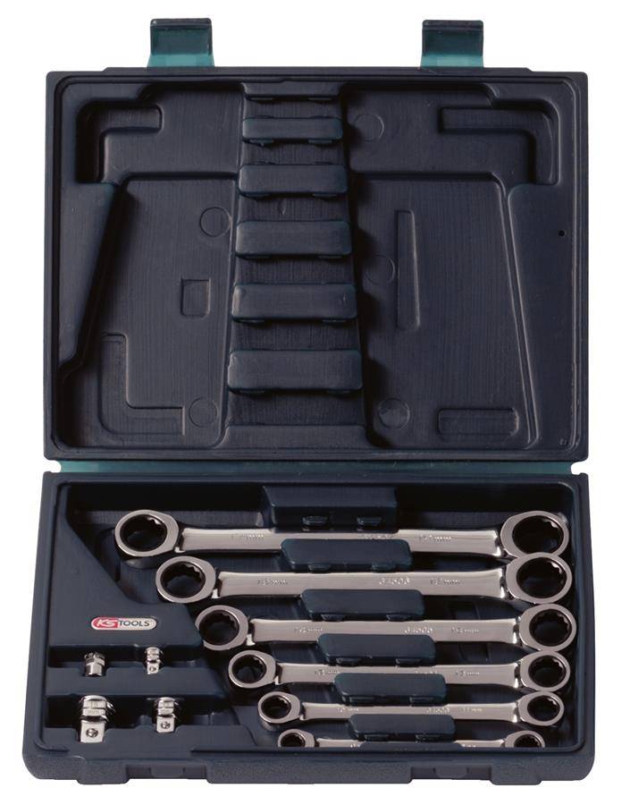 KS Tools 503.4560 GEARplus Doppel-Ratschenringschlüssel-Satz, 10-tlg. 8-19mm