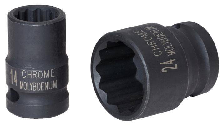 KS Tools 515.0913 1/2'' 12-kant-Kraft-Stecknuss, kurz, 13mm
