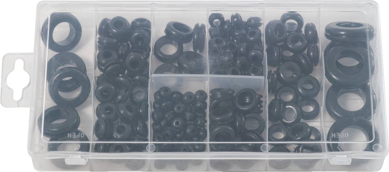 KS Tools 970.0050 Sortiment Gummi-Durchgangstüllen, 110-tlg.