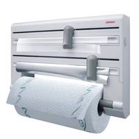 Leifheit 25703, Wandmontierter Papierhandtuchhalter, Grau, Weiß