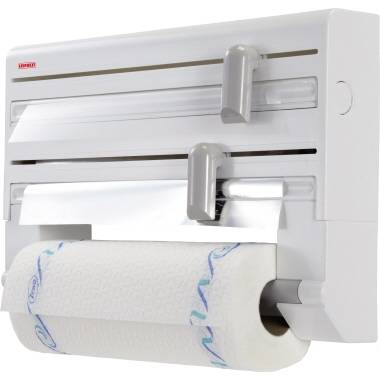 Leifheit 25703 - Wandmontierter Papierhandtuchhalter - Grau - Weiß - Parat White