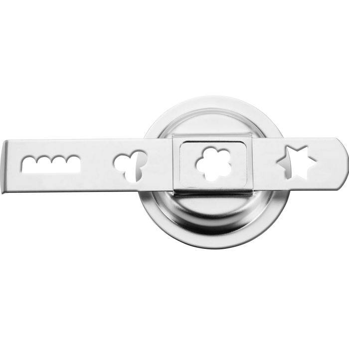 Westmark 14712270 Spritzgebäckvorsatz Größe 8 Edelstahl, für Fleischwolf, silber