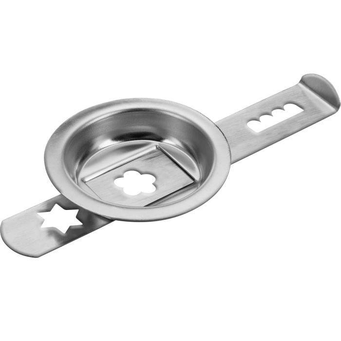 Westmark 14712270 Spritzgebäckvorsatz Größe 8 Edelstahl, für Fleischwolf, silber