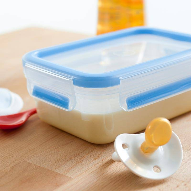 EMSA 515645 CLIP & CLOSE 3er Set - 5156 - Box - Rechteckig - 1,2 l - Transparent - Polypropylen (PP) - Thermoplastisches Elastomer (TPE)