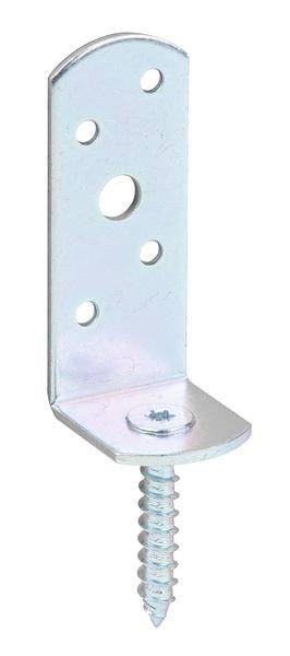 Flechtzaunhalter 115x31,5x30x75mm galv.verz.d.pass.L-Form GAH