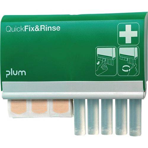plum Spender QuickFix & Rinse BxHxTca. Inh. 45 Pflaster 5 Ampullen