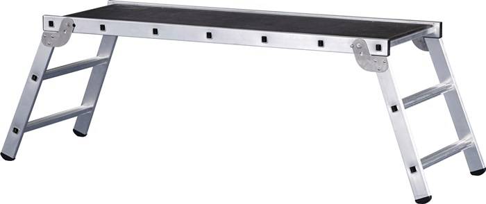 Arbeitsplattform Alu.3Stufen klappbar Plattform Holzbelag B1700xT600mm ZARGES
