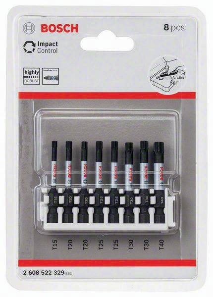 Schrauberbit-Set Impact Control 8tlg. L.50mm T15/T20/T25/T30/T40 Bosch