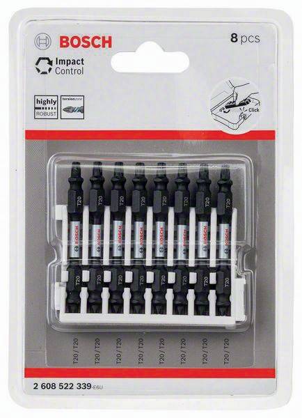 Doppelklingenbit-Set Impact Control 8tlg. L.65mm T20 Bosch