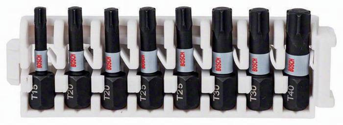 Schrauberbit-Set Impact Control 8tlg. L.25mm T15/T20/T25/T30/T40 Bosch