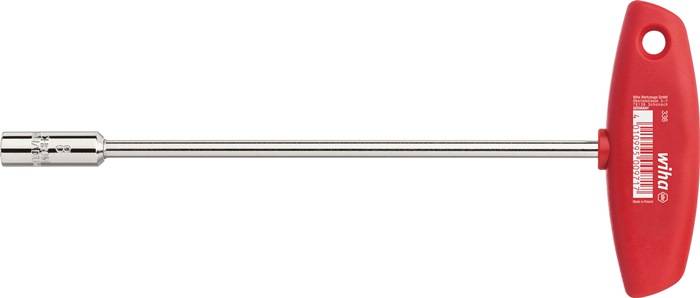 Sechskantsteckschlüssel 336 SW 8mm Klingen-L.200mm Ausf.1K-Griff m.Quergr.WIHA
