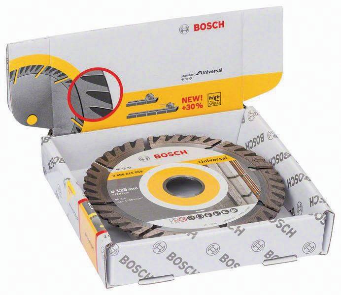 Diamanttrennscheibe Standard for Universal D.125mm Schnitt-B.2mm 10er Pack Bosch