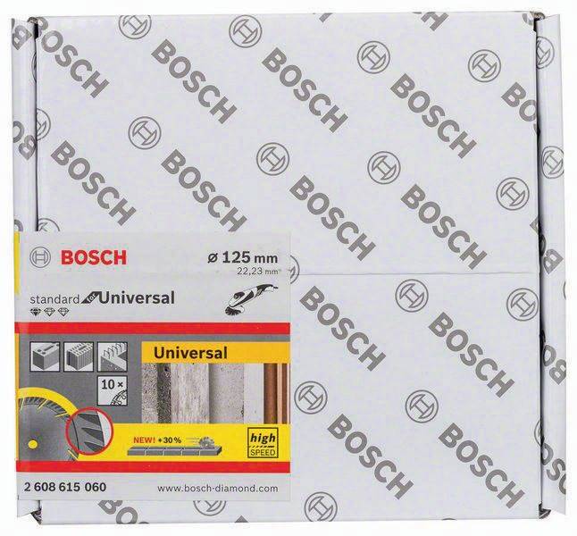 Diamanttrennscheibe Standard for Universal D.125mm Schnitt-B.2mm 10er Pack Bosch