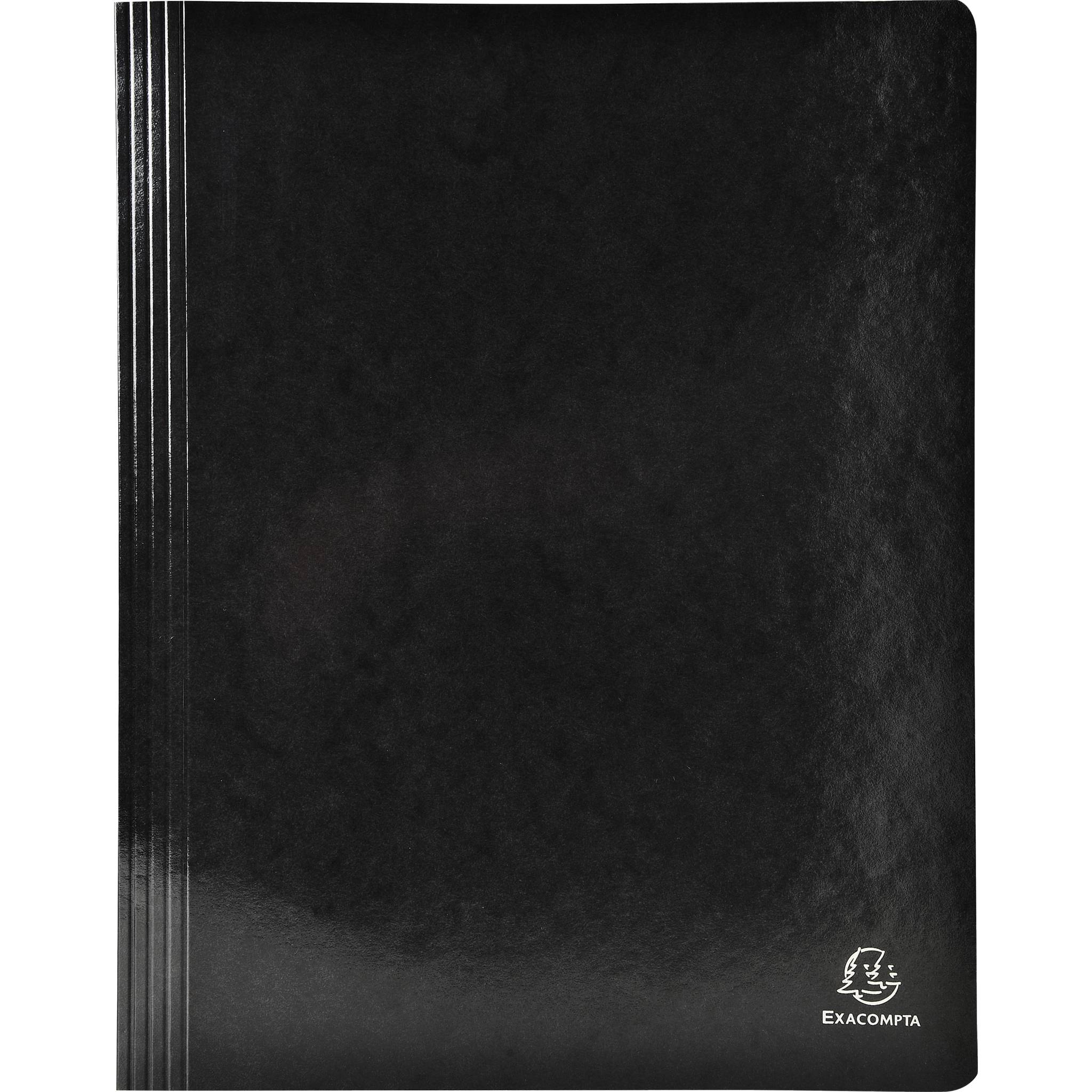 Exacompta 25x Schnellhefter Colorspan Krt., 355g/m2, A4, Schwarz, 380801B