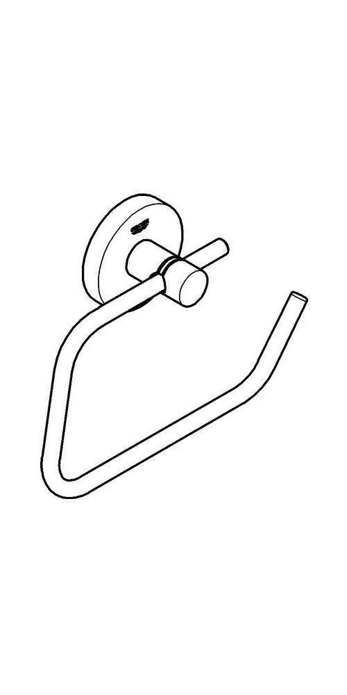 GROHE WC-Papierhalter ESSENTIALS o Deckel chr