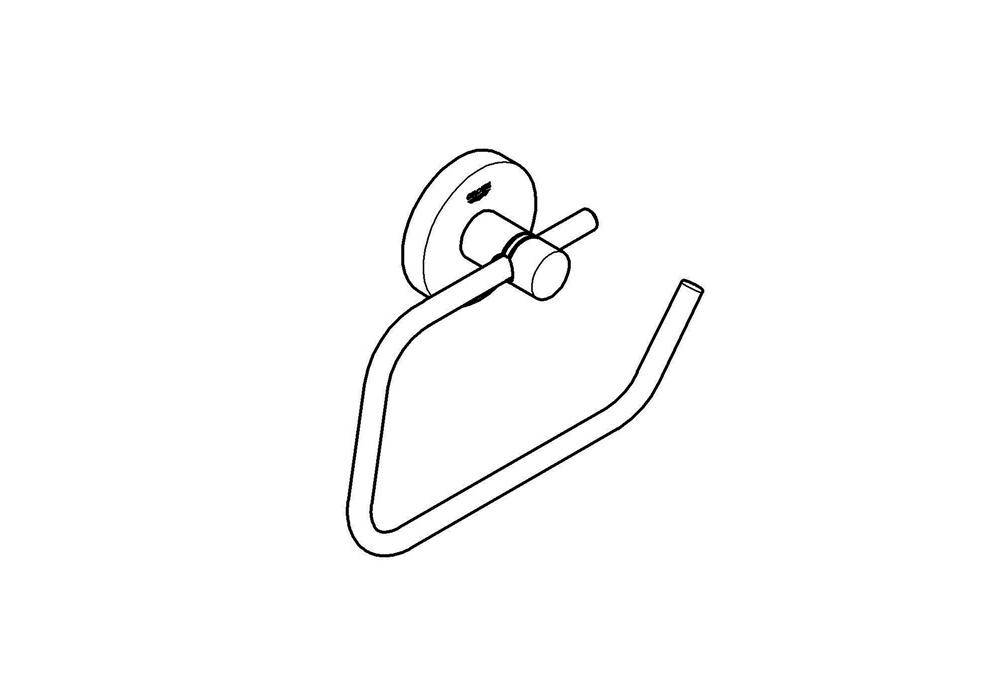 GROHE WC-Papierhalter ESSENTIALS o Deckel chr