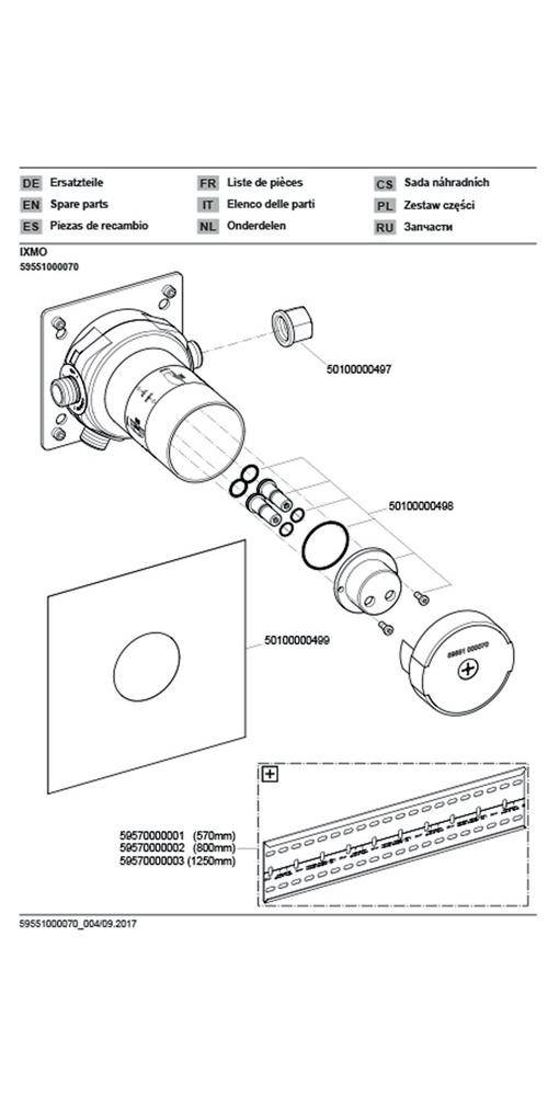 KEUCO Grundkörper für IXMO Einhebelmischer