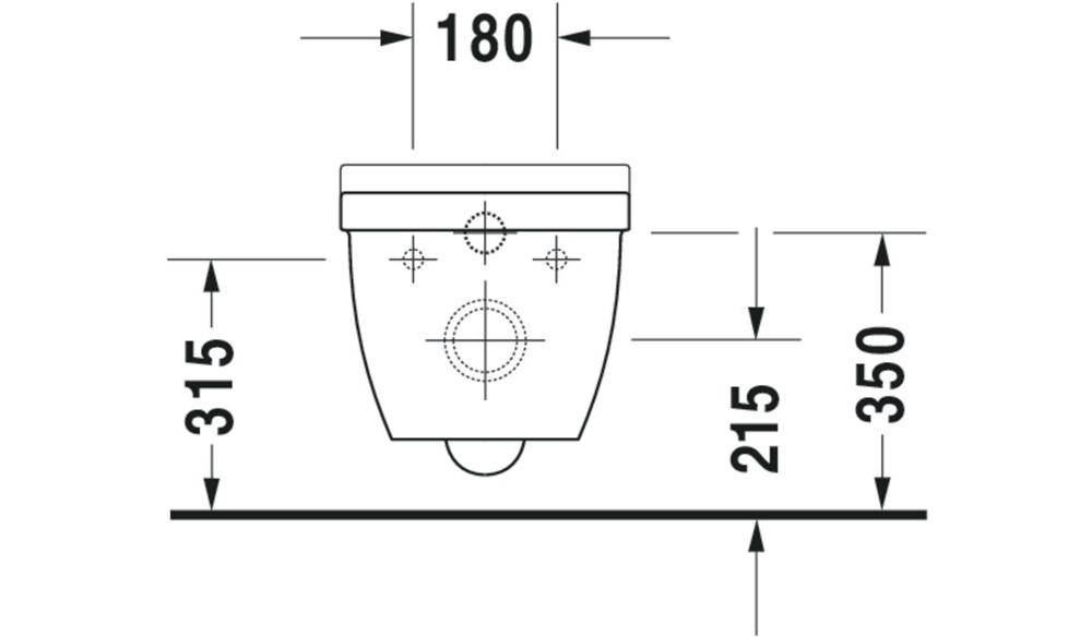 Duravit Wand-WC-Set STARCK 3 RIMLESS weiß weiß