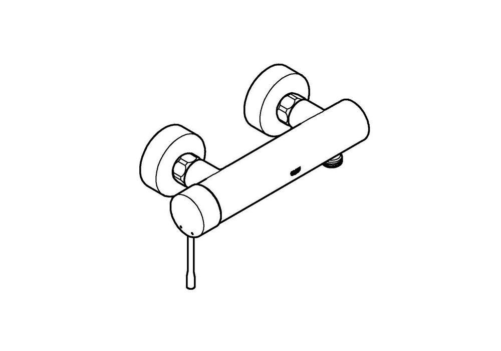 GROHE Einhand-Brausebatterie ESSENCE DN 15 Wd-Mont chr