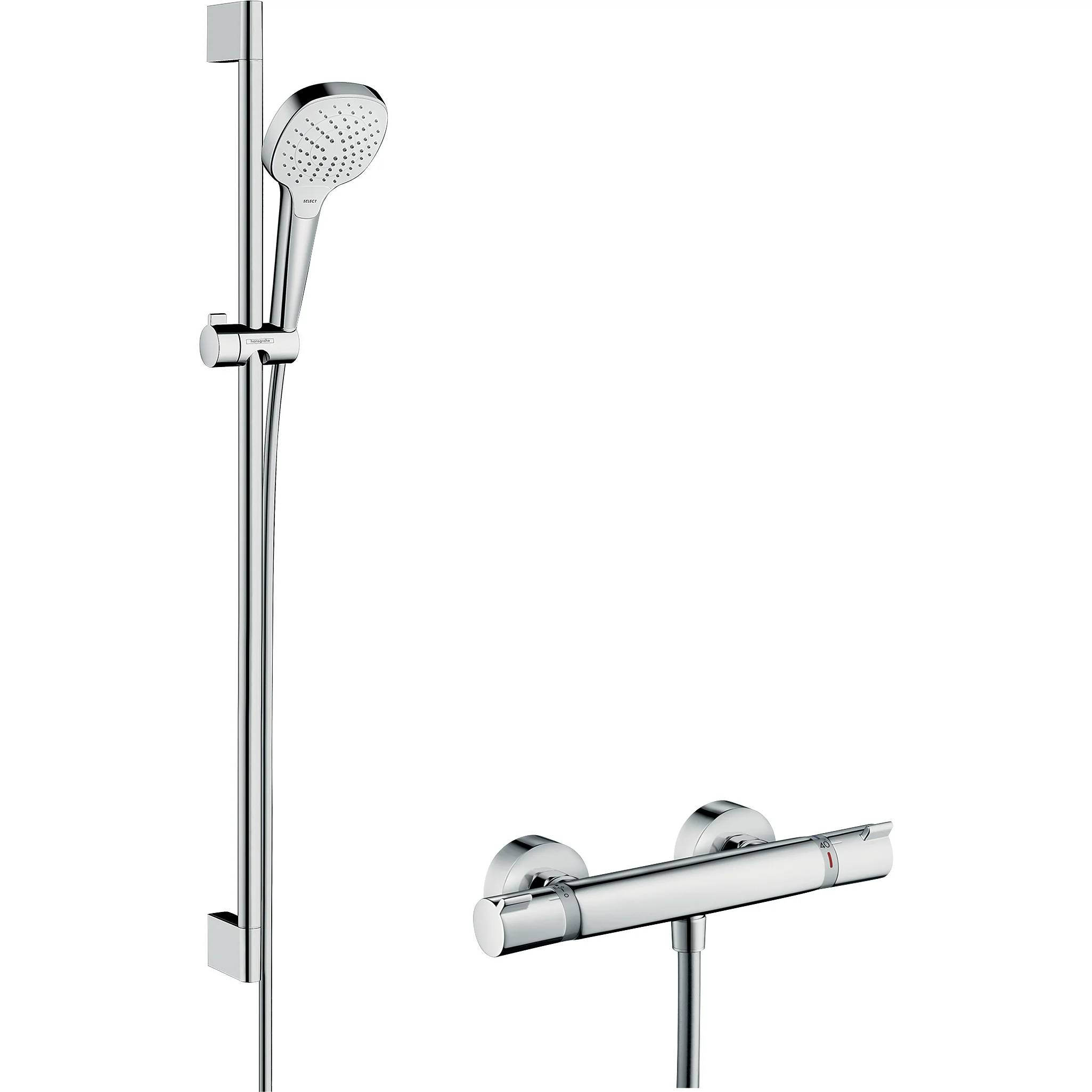 hansgrohe Croma Select E Vario Combi Set 900mm, weiß/chrom, 1 Stk.