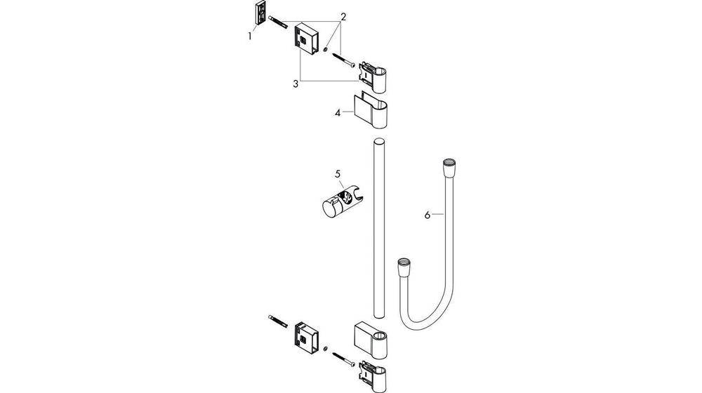 hansgrohe HG Brausestange UNICA´ VARIA 1050mm chrom
