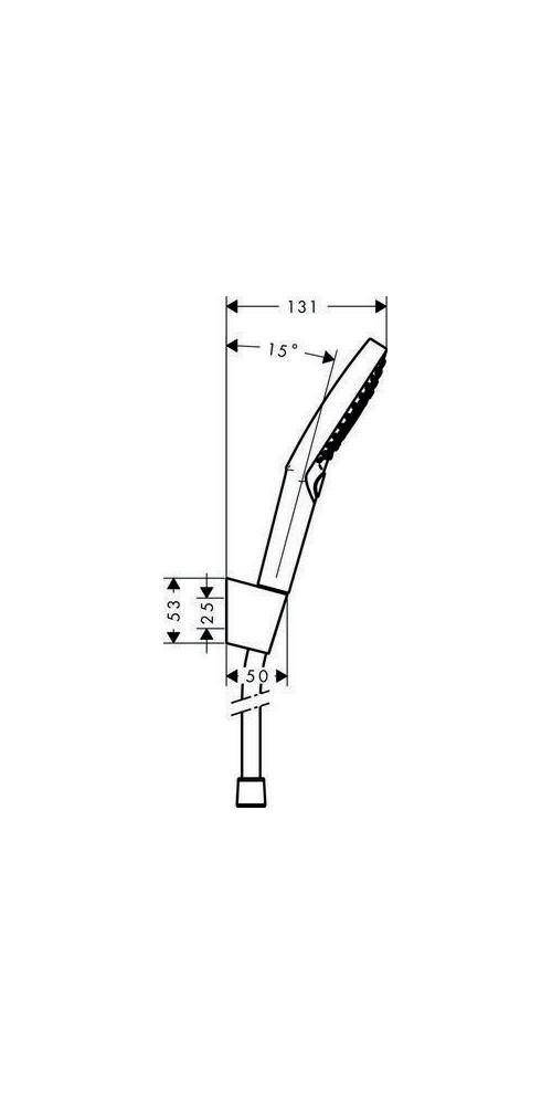 HG BS Raindance Select S 120 Porter 1600mm Brauseschlauch verchromt