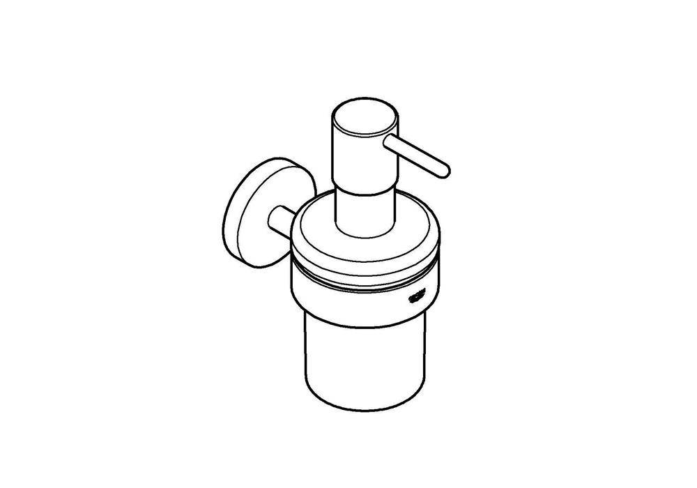 GROHE Seifenspender ESSENTIALS mit Halter, Füllmenge 160ml chrom