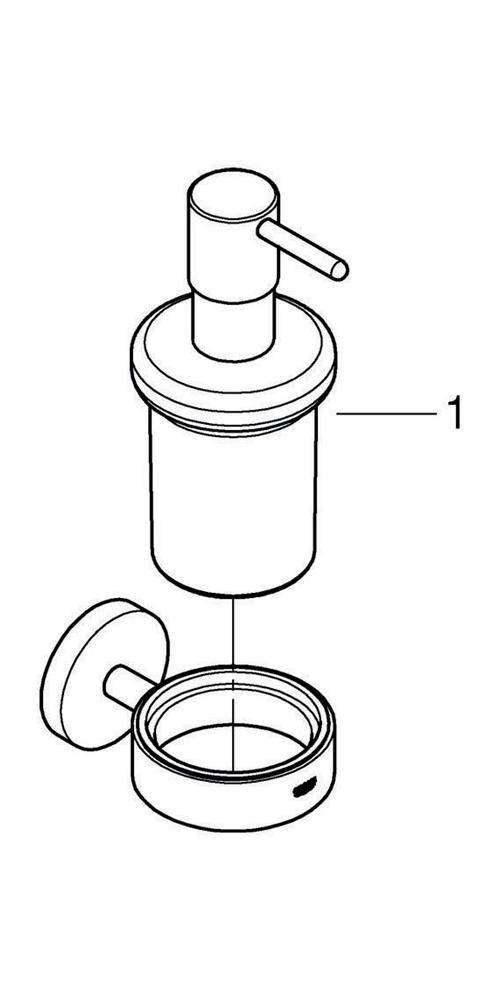 GROHE Seifenspender ESSENTIALS mit Halter, Füllmenge 160ml chrom
