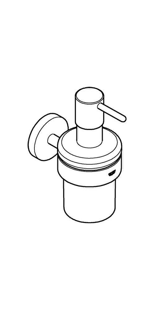 GROHE Seifenspender ESSENTIALS mit Halter, Füllmenge 160ml chrom