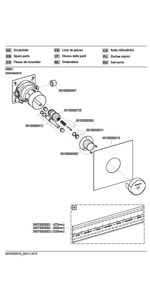 KEUCO Grundkörper für IXMO Thermostatarmatur
