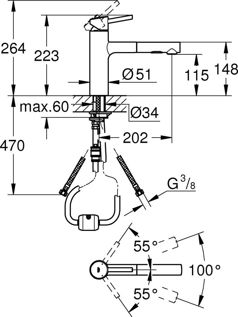 Grohe Einhandmischer Spültisch Concetto