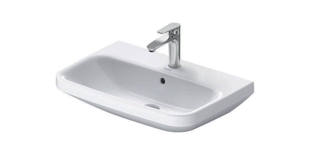 Duravit Waschtisch DURASTYLE m ÜL HLB 650x440mm 1 Hahnloch weiß weiß