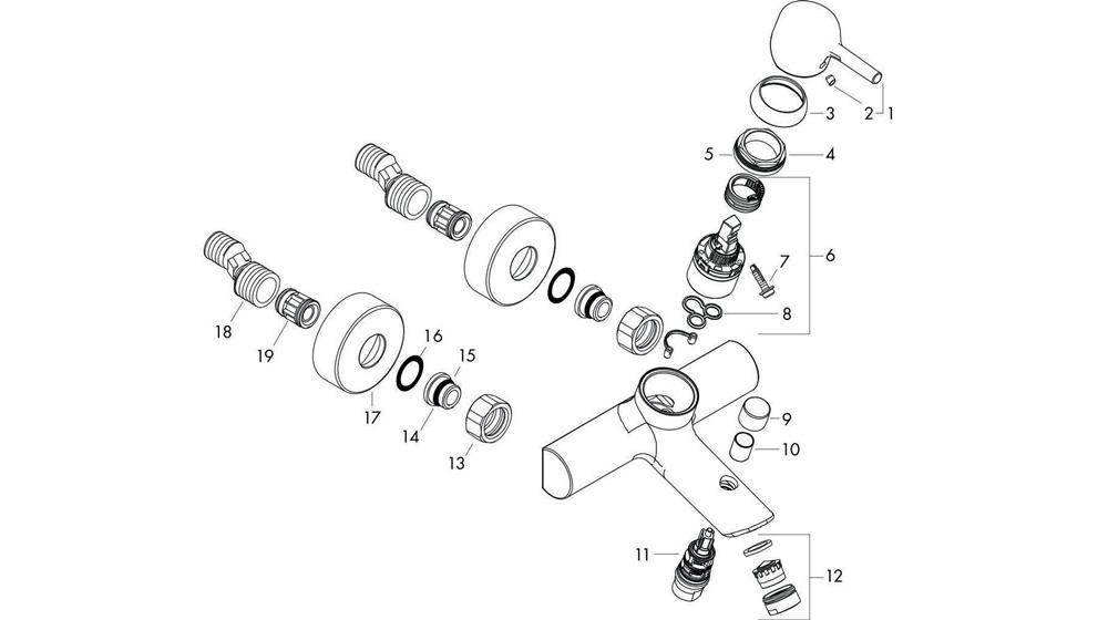 hansgrohe Einhebel-Wannenmischer TALIS S DN 15 chrom chrom