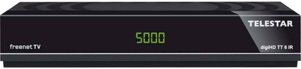 Eine digitale Anzeige zeigt '5000' in leuchtend grünen Ziffern vor einem schwarzen Hintergrund.