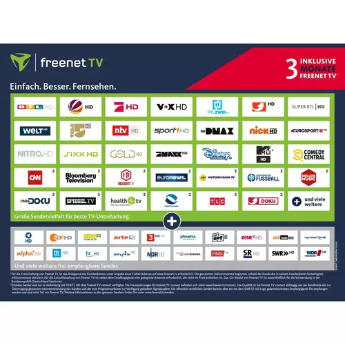 digiHD TT6 IR, DVB-T2 HDTV Receiver inkl 3 Monate freenet TV digiHD TT6 IR, DVB-T2 HDTV Receiver inkl 3 Monate freenet TV