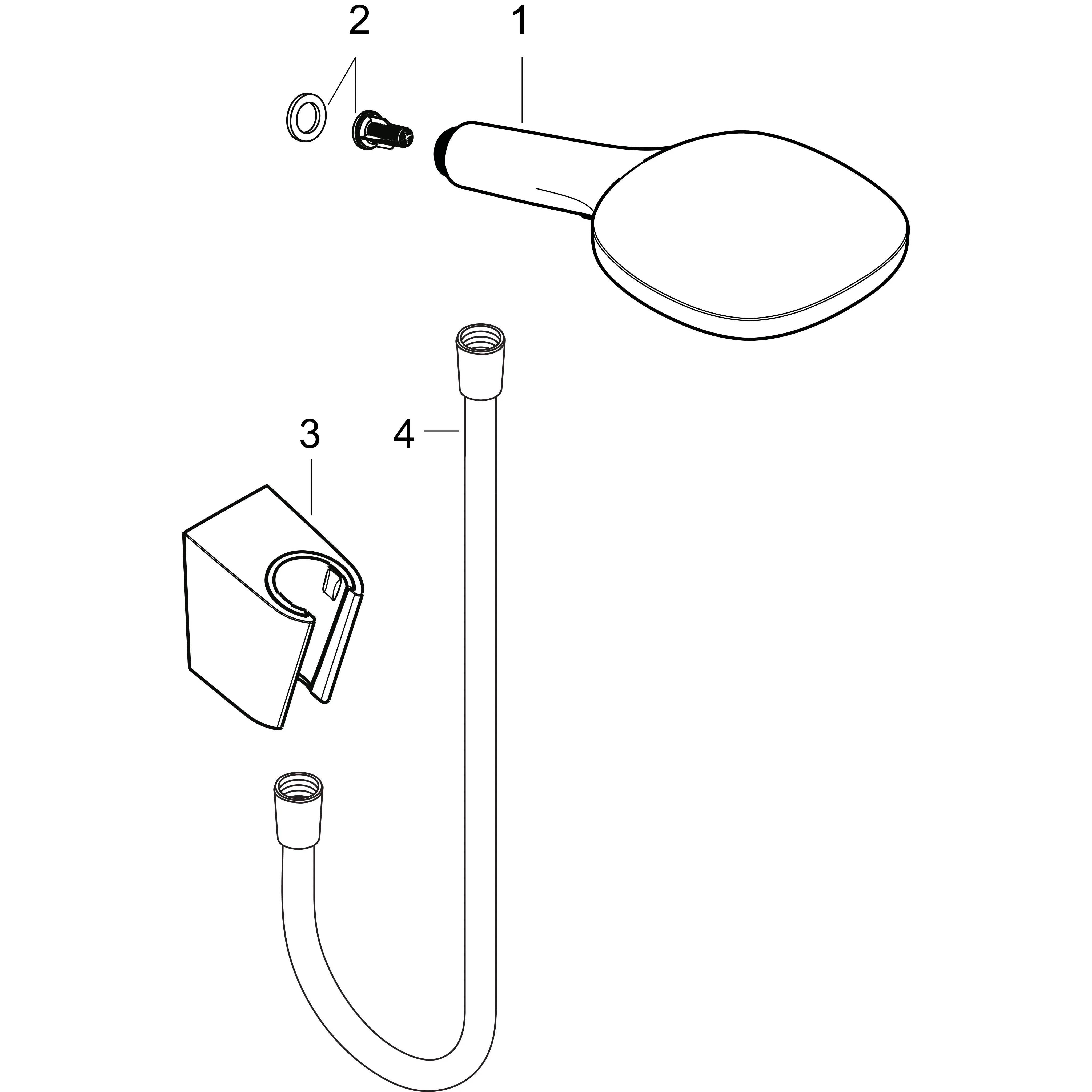 hansgrohe Raindance Select E 120 Porter Set 1600mm, chrom, 1 Stk.